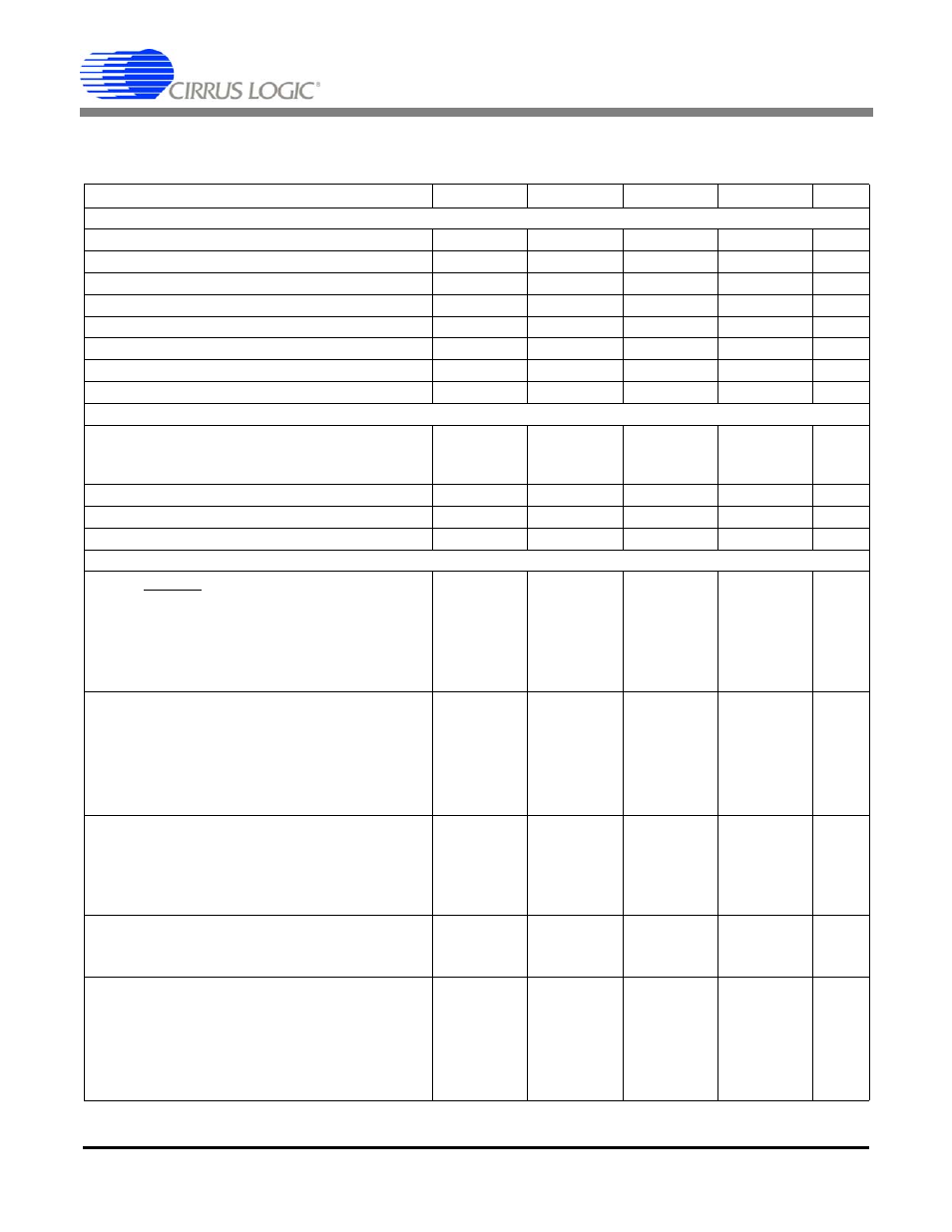 Dc characteristics, Cs8952 | Cirrus Logic CS8952 User Manual | Page 4 / 81