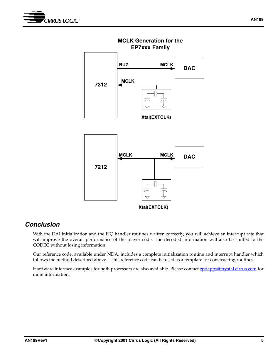 Conclusion | Cirrus Logic AN199 User Manual | Page 5 / 8