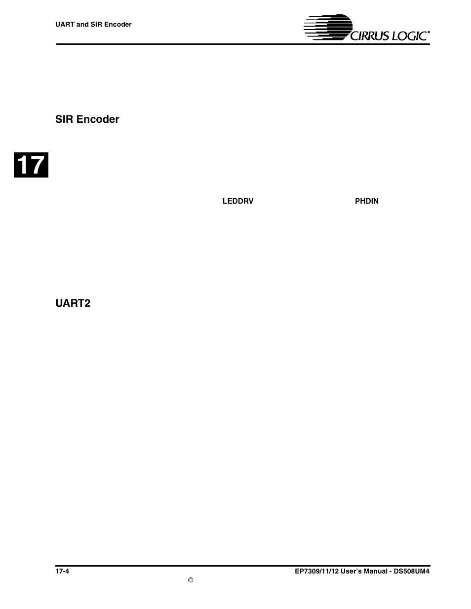 Sir encoder, Uart2, Sir encoder -4 uart2 -4 | Cirrus Logic EP73xx User Manual | Page 150 / 158