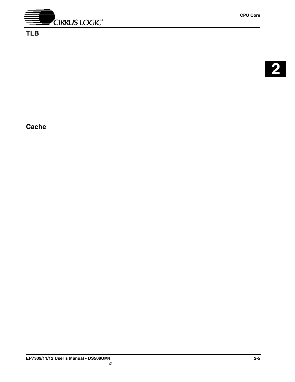 Cache, Tlb -5 cache -5 | Cirrus Logic EP73xx User Manual | Page 31 / 158