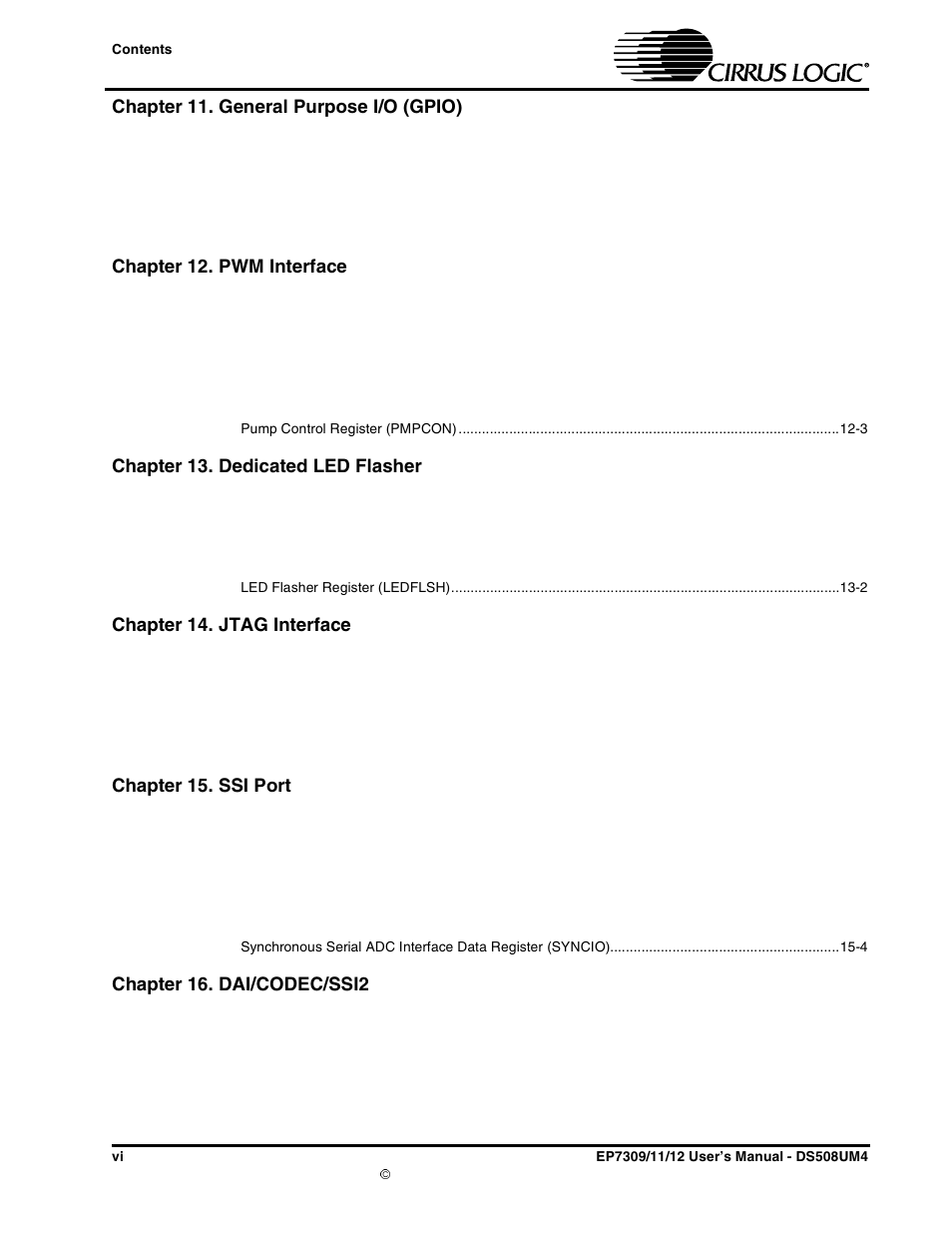 Cirrus Logic EP73xx User Manual | Page 7 / 158