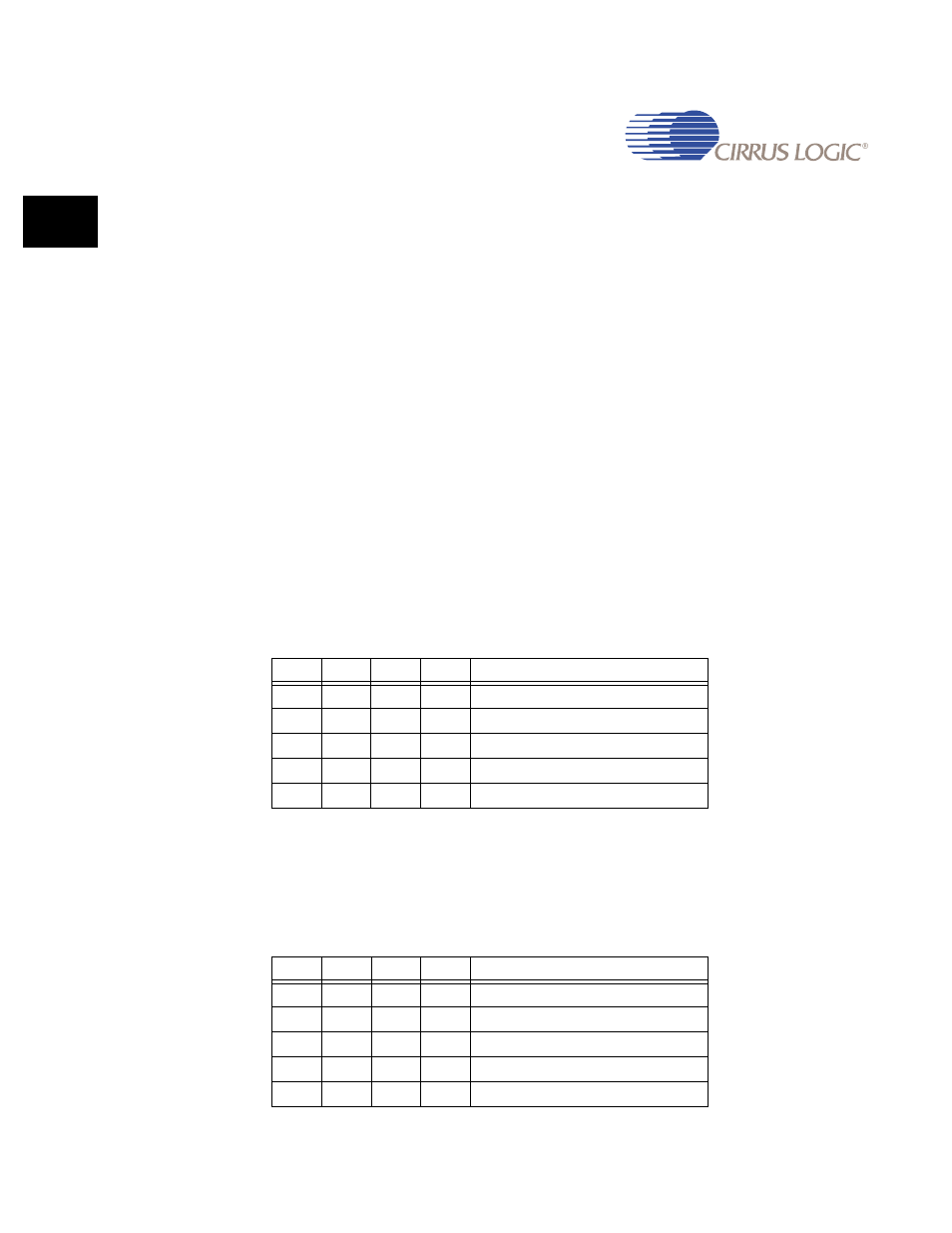 Table 7-13. color mode definition table -58, Table 7-14. blink mode definition table -58 | Cirrus Logic EP93xx User Manual | Page 240 / 824