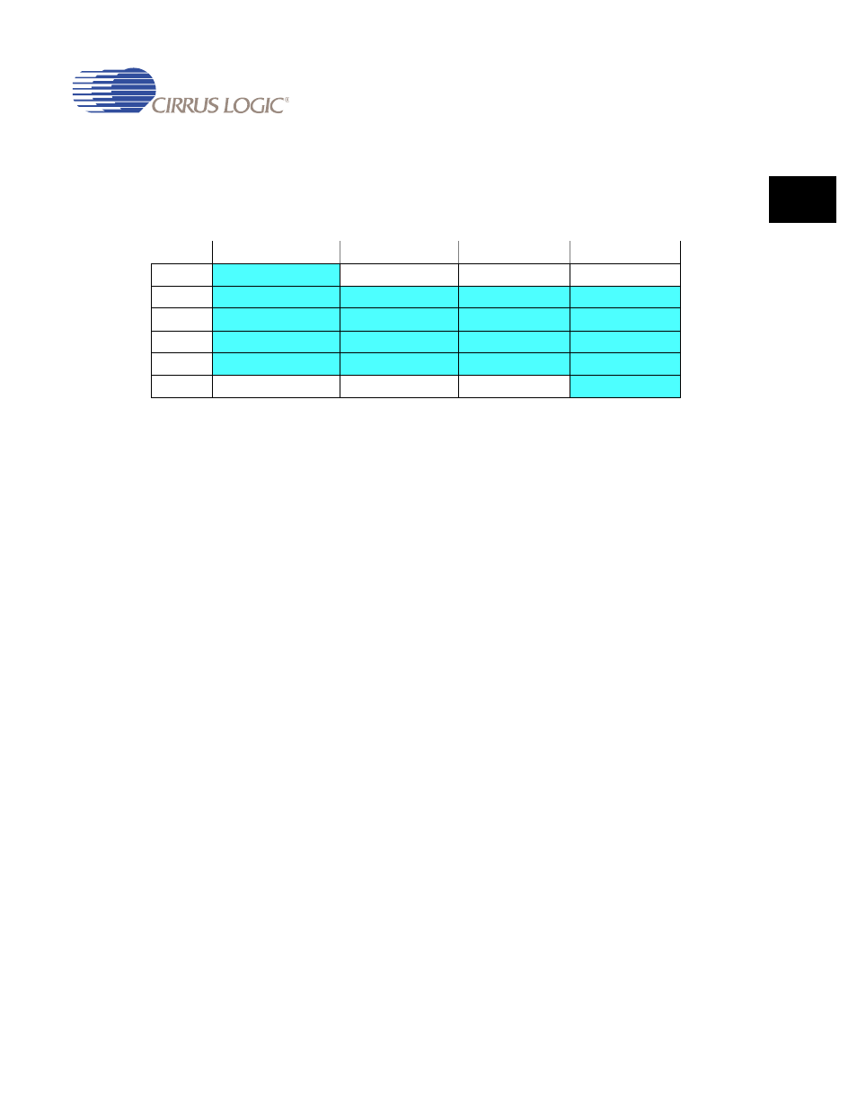 Table 8-21. words needed for six 24-bit pixels -19 | Cirrus Logic EP93xx User Manual | Page 283 / 824