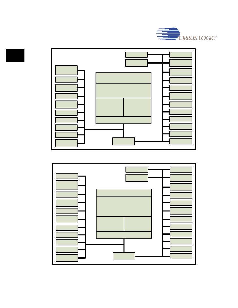 Figure 1-4. ep9312 block diagram -4, Figure 1-5. ep9315 block diagram -4, Figure 1-4 | Figure 1-5 | Cirrus Logic EP93xx User Manual | Page 32 / 824