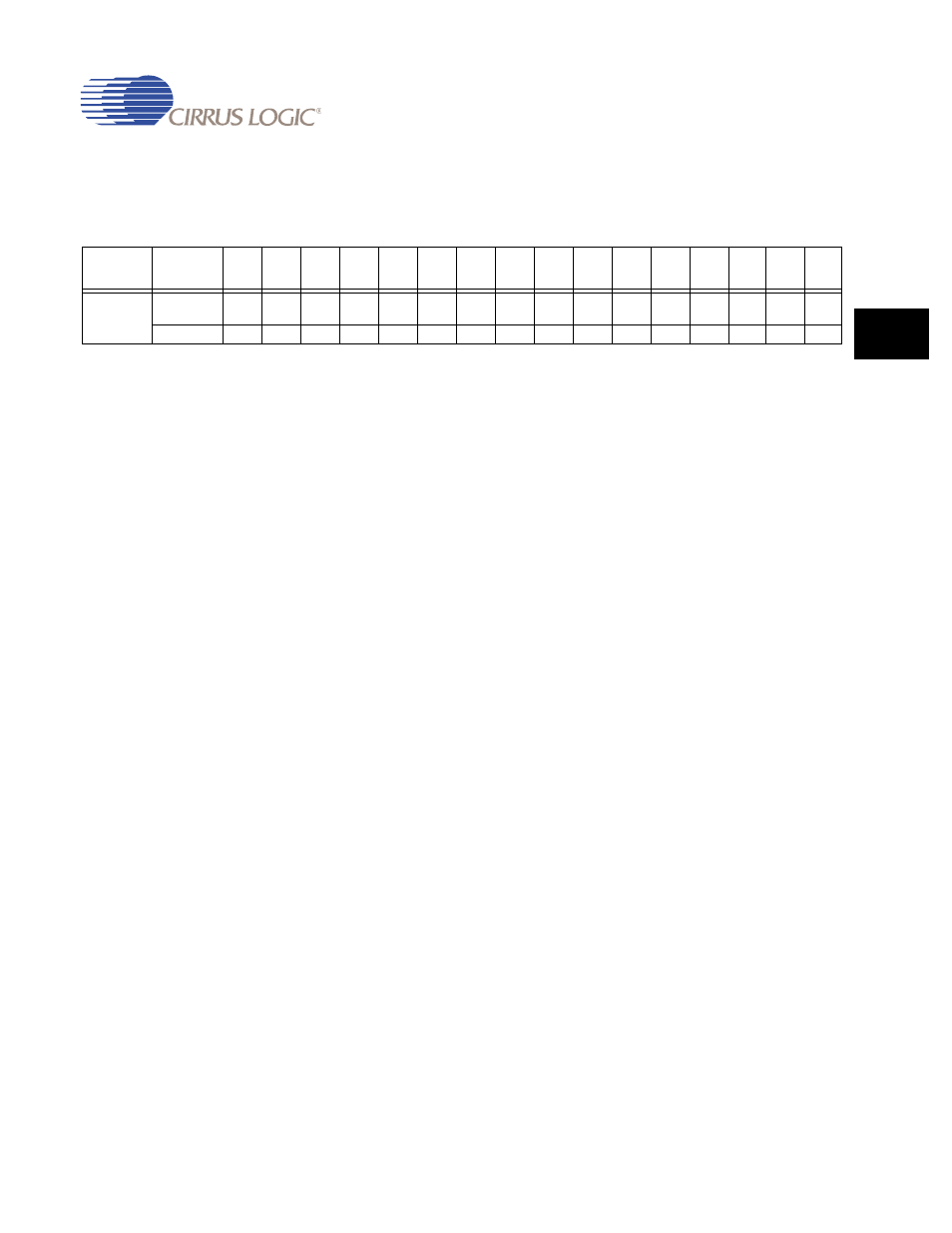 Table 13-10. memory addressing example -11, Table 13-10, Shows a m | Cirrus Logic EP93xx User Manual | Page 507 / 824