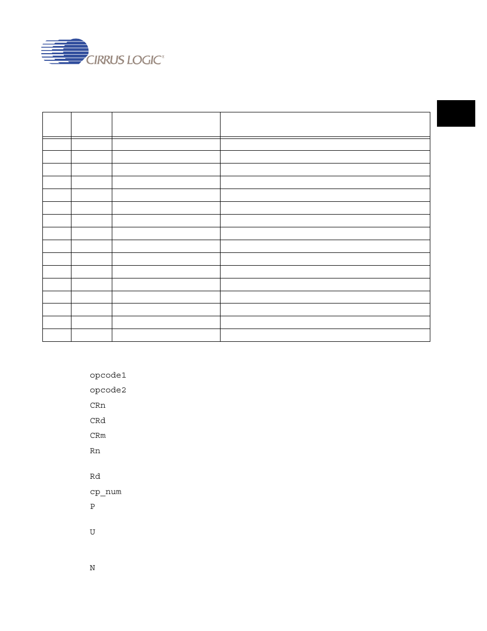 Table 3-5. condition code definitions -15 | Cirrus Logic EP93xx User Manual | Page 85 / 824