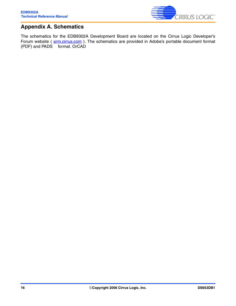 Appendix a. schematics | Cirrus Logic EDB9302A User Manual | Page 16 / 40