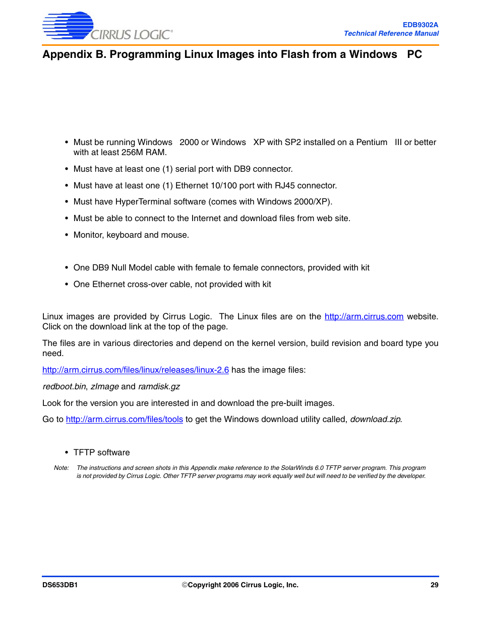 Materials and equipment needed | Cirrus Logic EDB9302A User Manual | Page 29 / 40