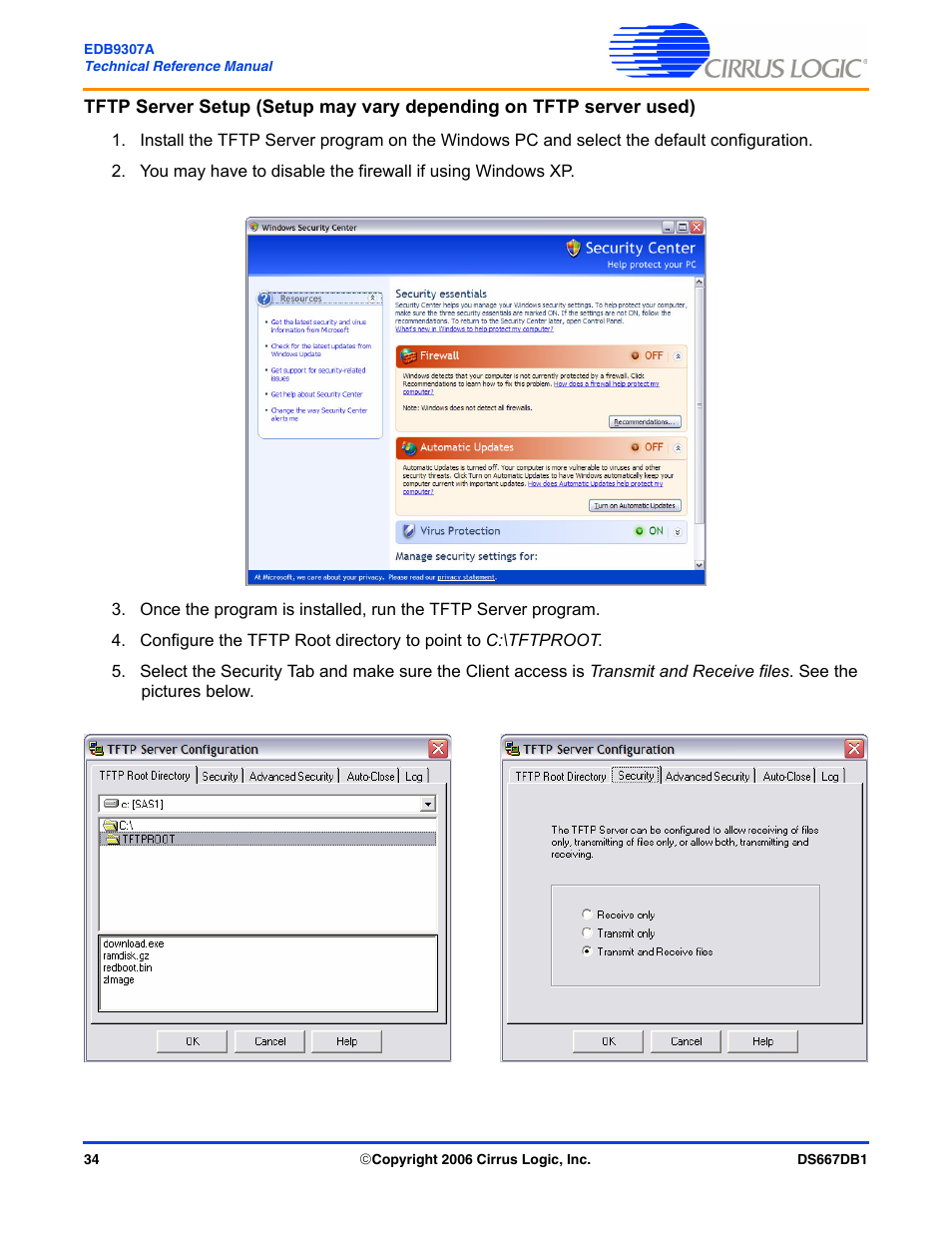 Cirrus Logic EDB9307A User Manual | Page 34 / 44