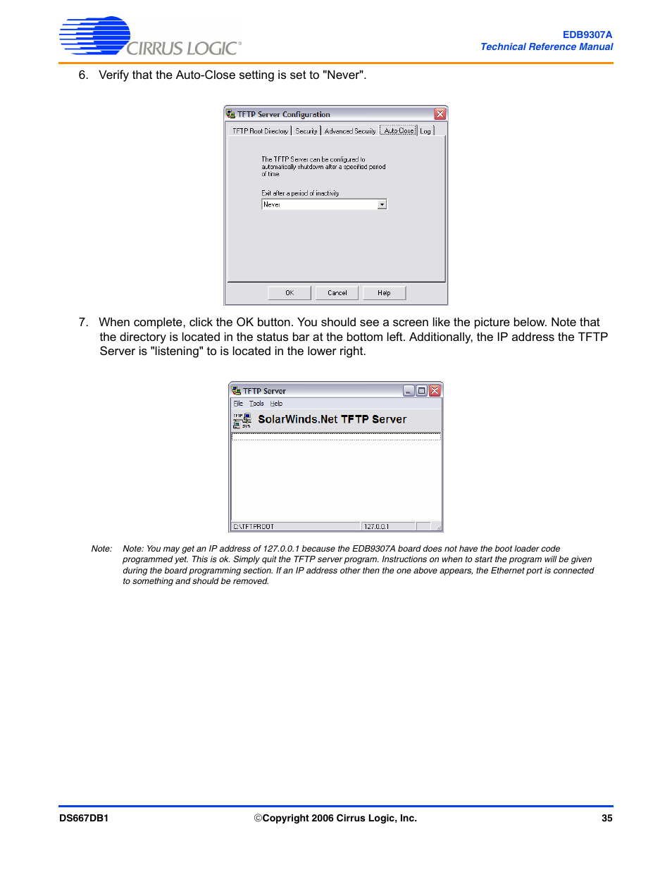 Cirrus Logic EDB9307A User Manual | Page 35 / 44