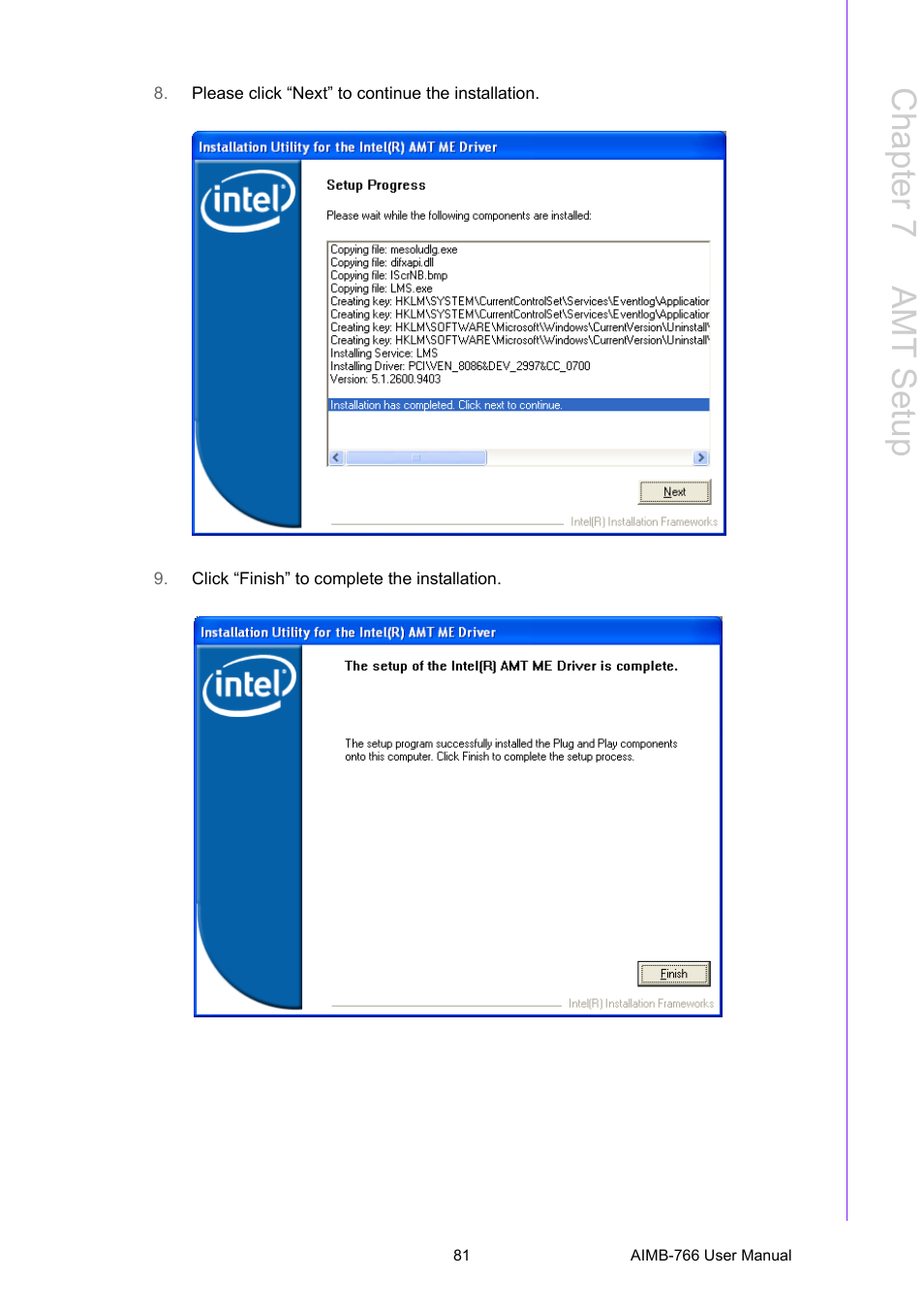 Chapter 7 a mt setup | Advantech AIMB-766 User Manual | Page 93 / 118