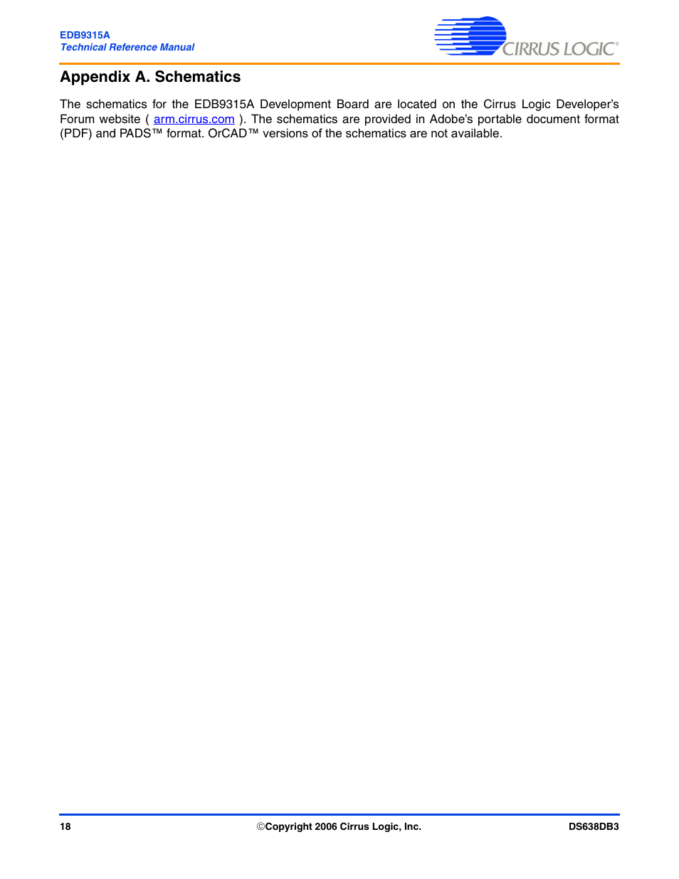 Appendix a. schematics | Cirrus Logic EDB9315A User Manual | Page 18 / 44