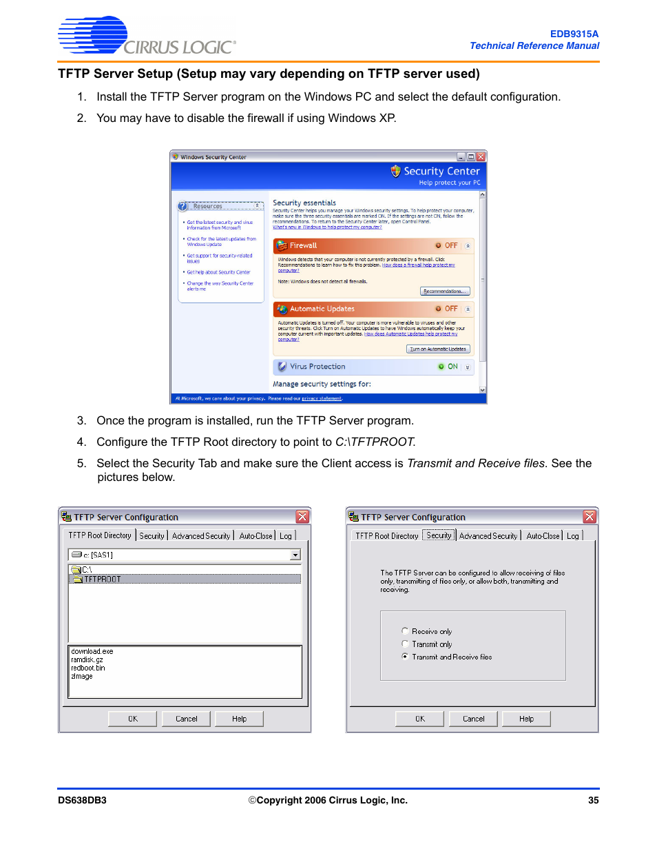 Cirrus Logic EDB9315A User Manual | Page 35 / 44