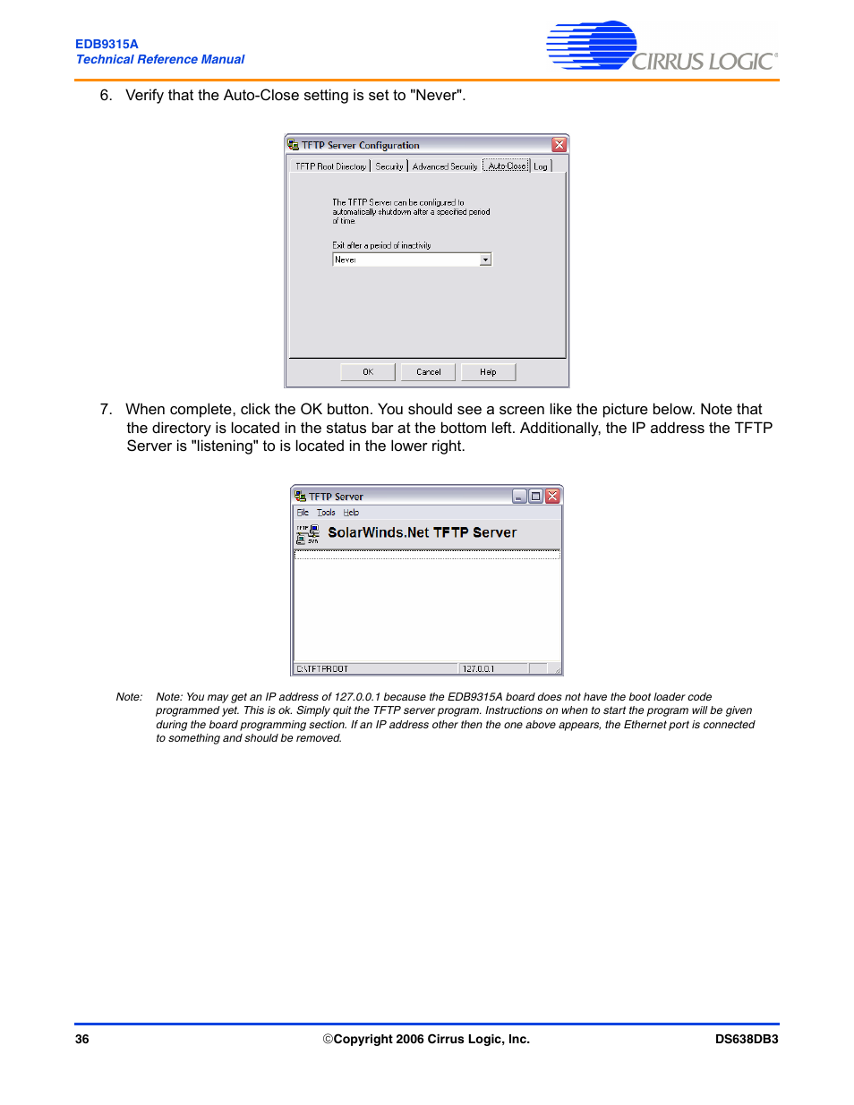 Cirrus Logic EDB9315A User Manual | Page 36 / 44