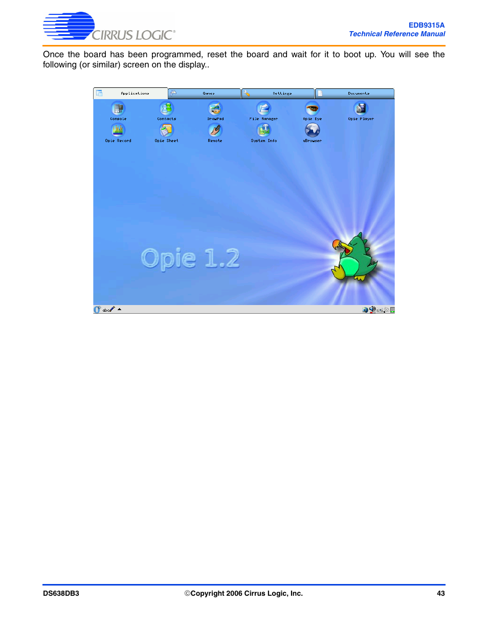 Cirrus Logic EDB9315A User Manual | Page 43 / 44