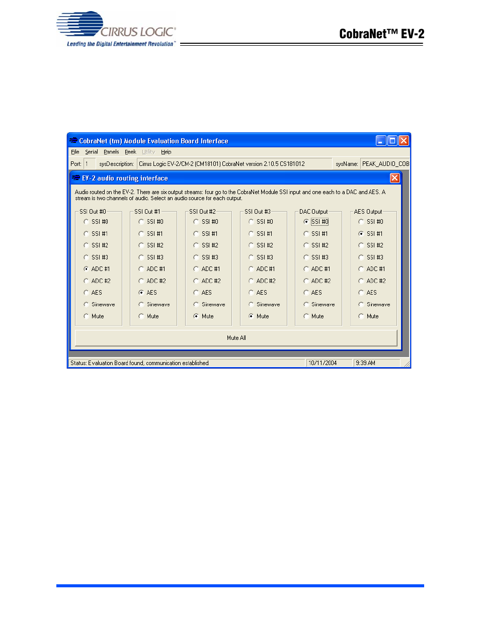 Cobranet™ ev-2 | Cirrus Logic EV2 User Manual | Page 10 / 44