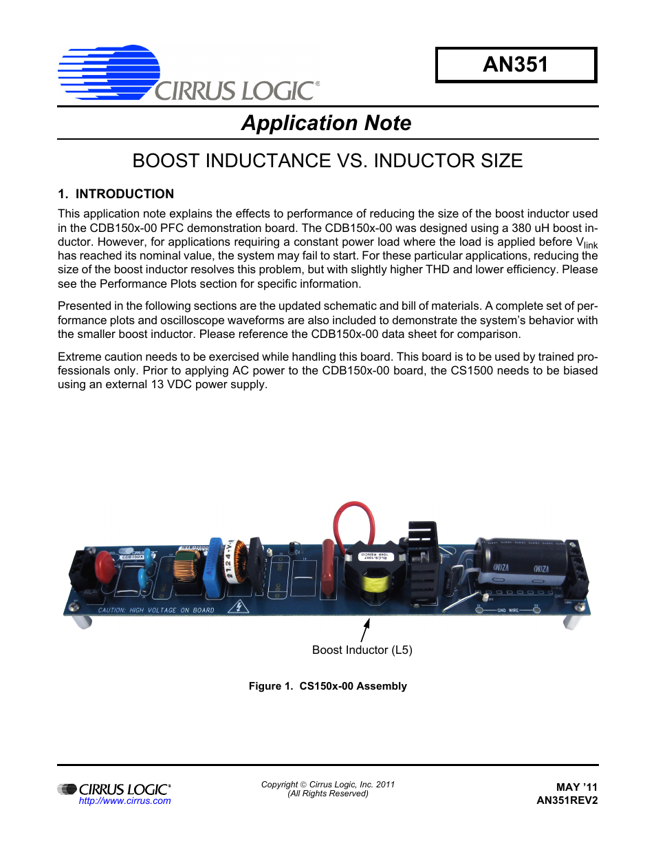 Cirrus Logic AN351 User Manual | 12 pages