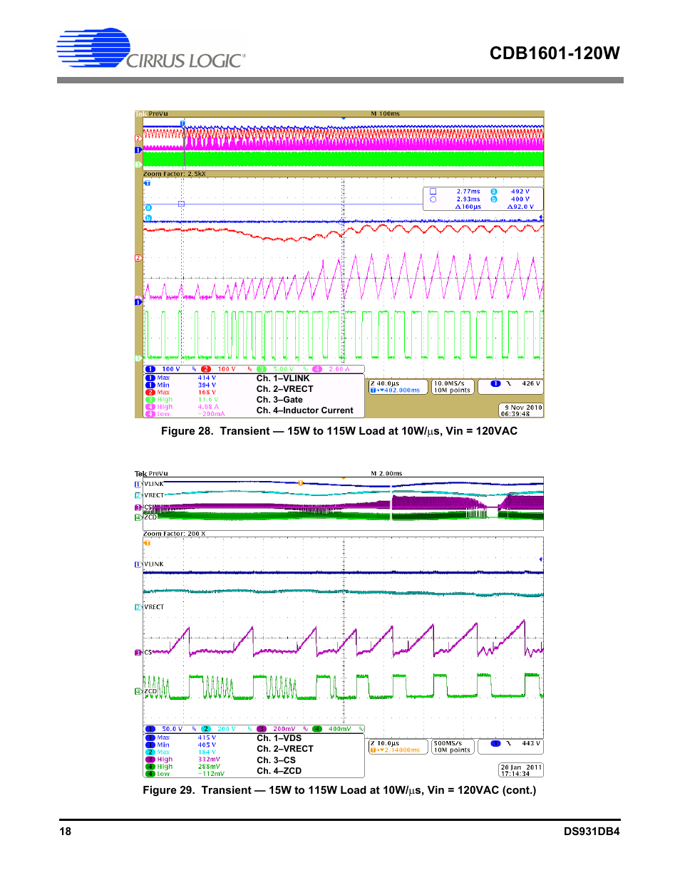 Cirrus Logic CDB1601-120W User Manual | Page 18 / 24