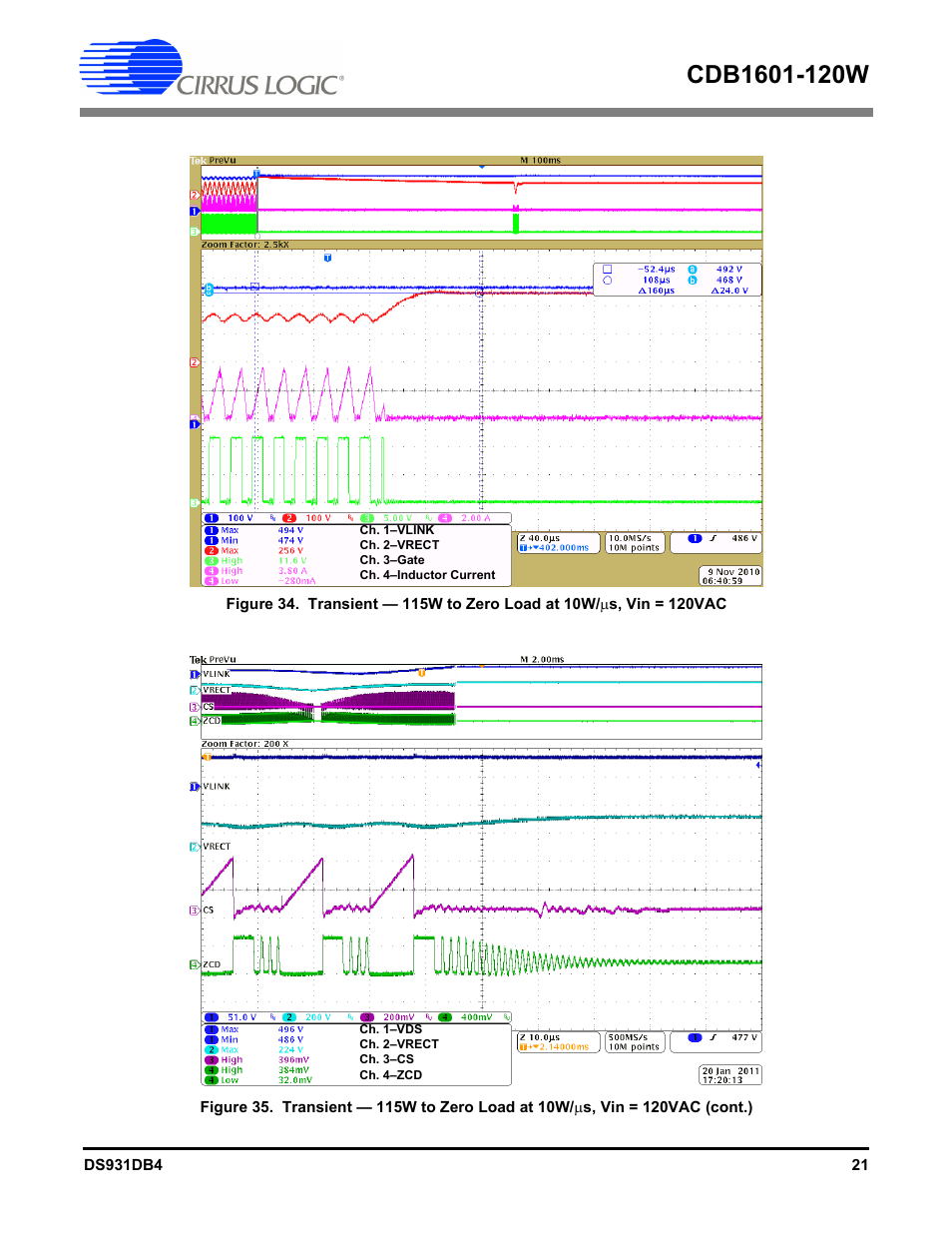 Cirrus Logic CDB1601-120W User Manual | Page 21 / 24