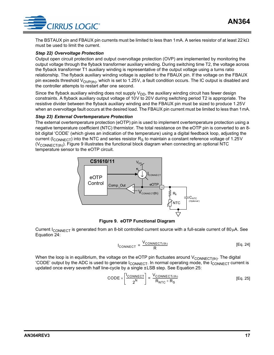 An364, Eotp control | Cirrus Logic AN364 User Manual | Page 17 / 28