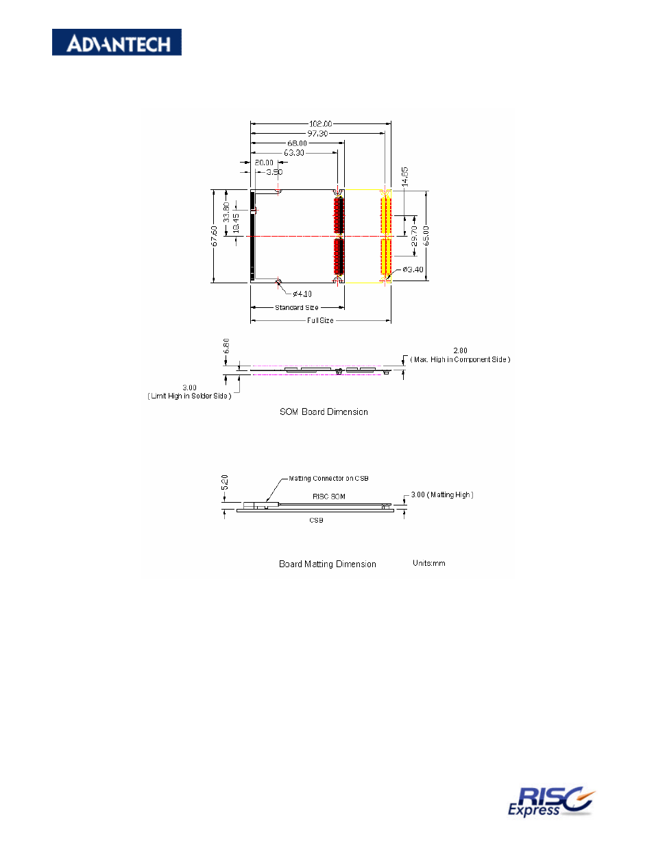 1 mechanical specification | Advantech RISC Module SOM-A2552 User Manual | Page 12 / 40
