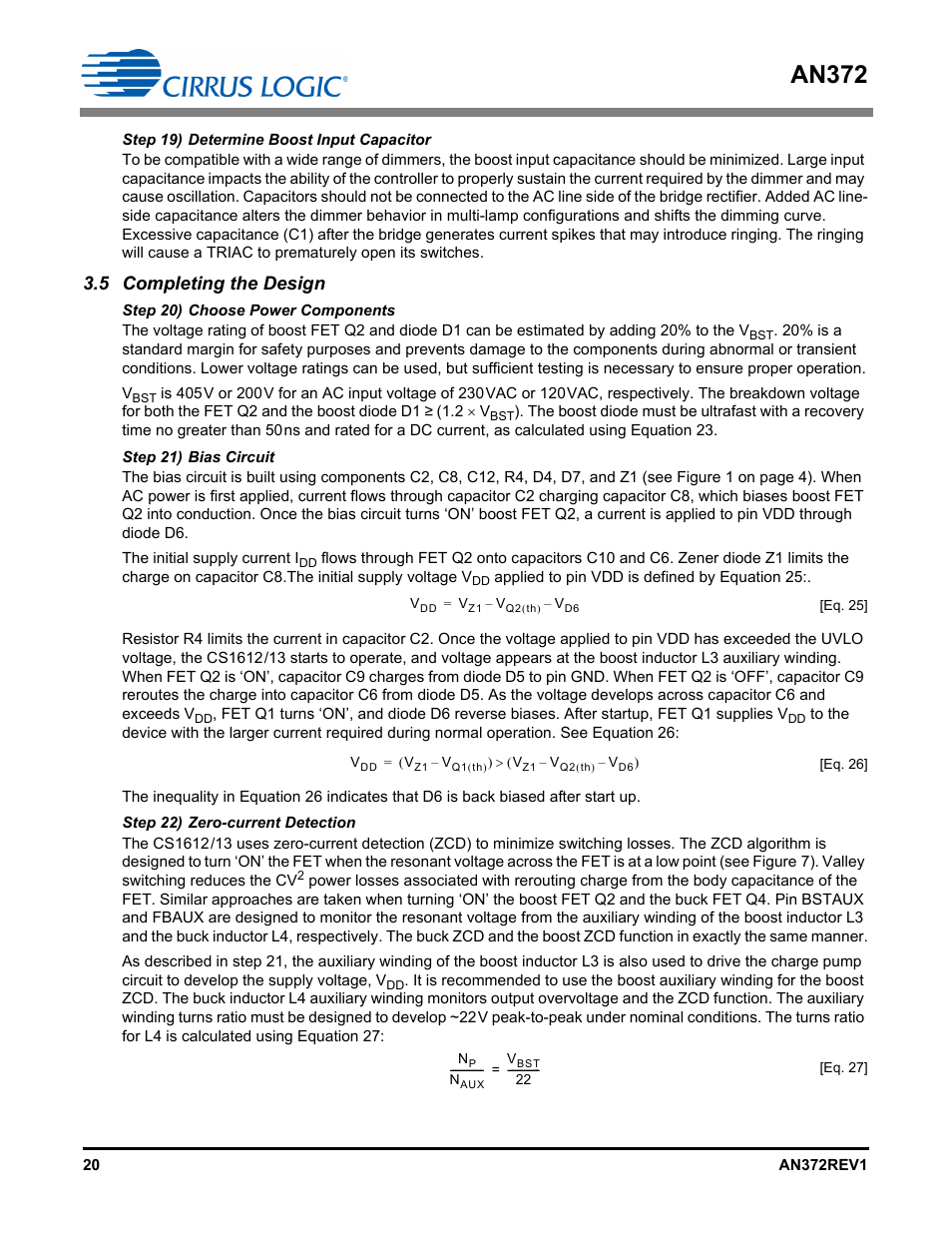 5 completing the design, An372 | Cirrus Logic AN372 User Manual | Page 20 / 32
