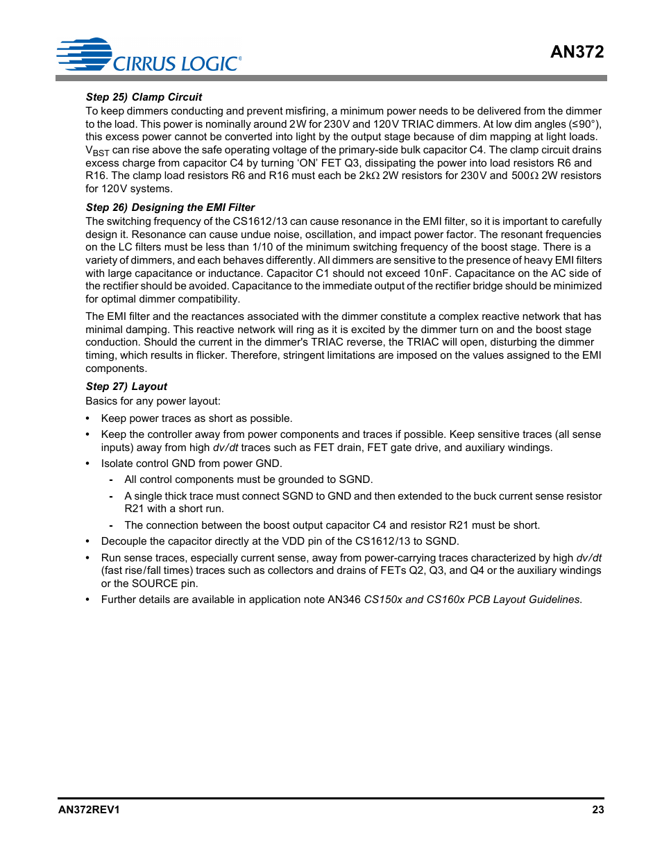 An372 | Cirrus Logic AN372 User Manual | Page 23 / 32