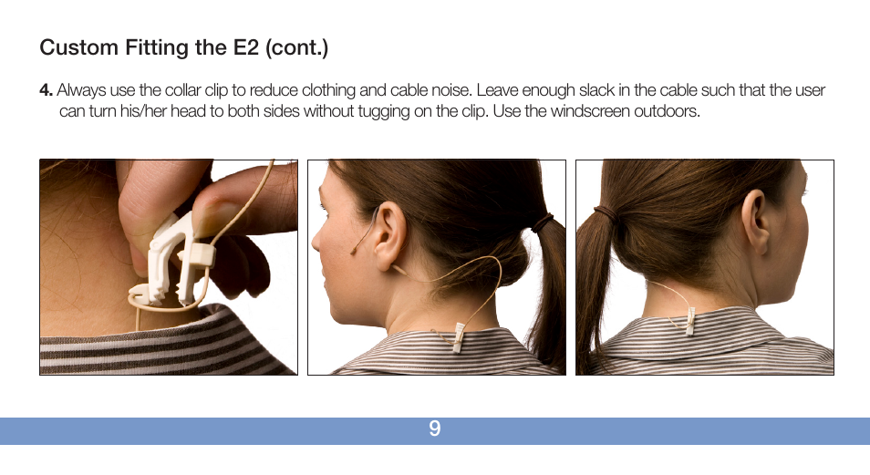 Countryman E2 Earset User Manual | Page 10 / 16