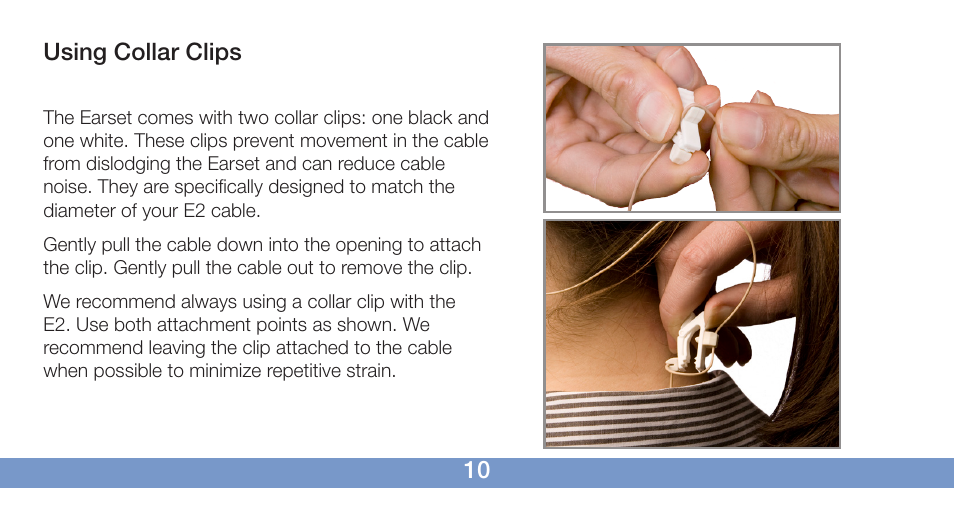 Countryman E2 Earset User Manual | Page 11 / 16