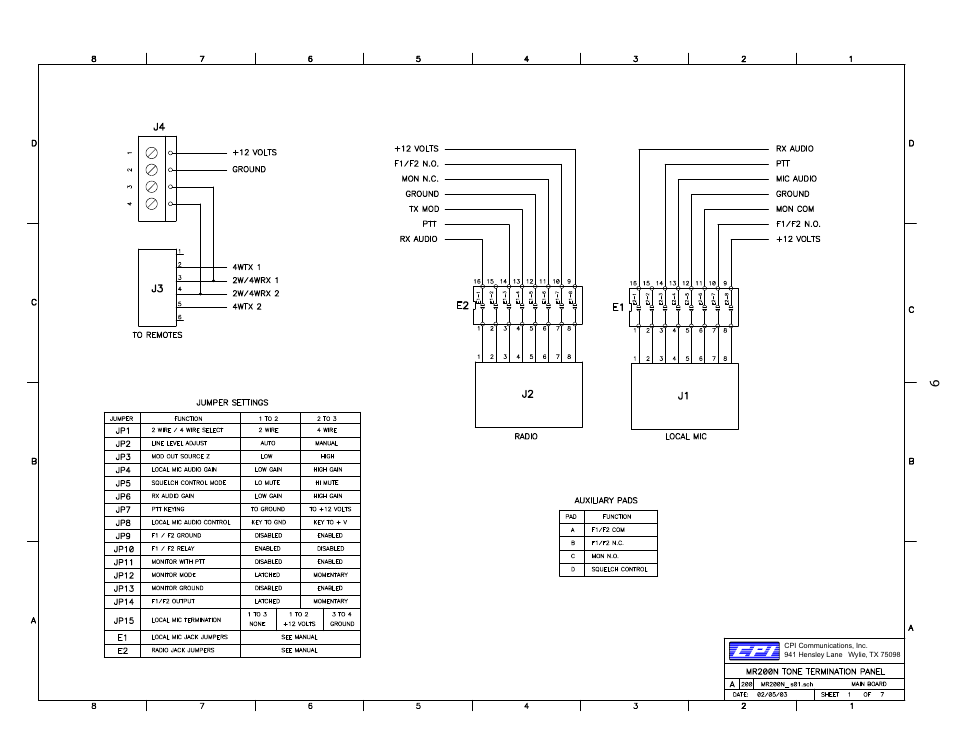 CPI Communications MR200(N) Series User Manual | Page 6 / 13