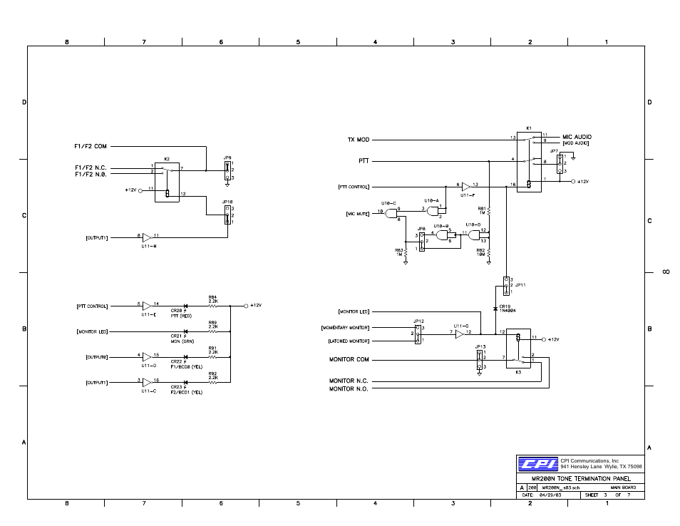 CPI Communications MR200(N) Series User Manual | Page 8 / 13