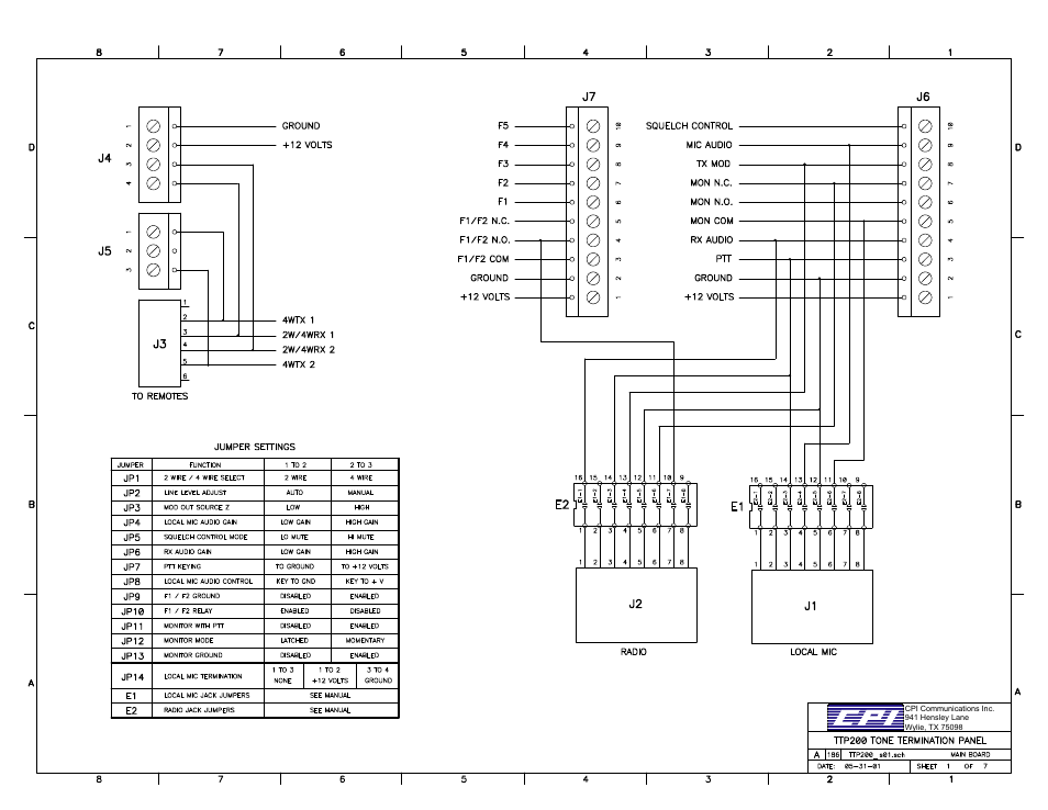 CPI Communications TTP216 Series User Manual | Page 16 / 25