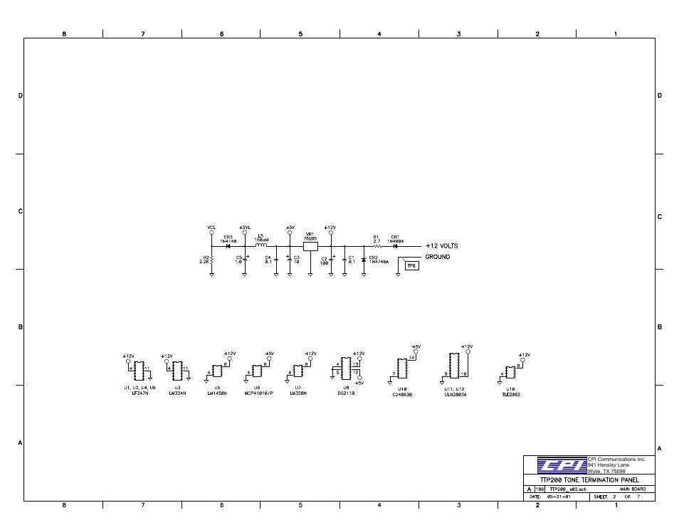 CPI Communications TTP216 Series User Manual | Page 17 / 25