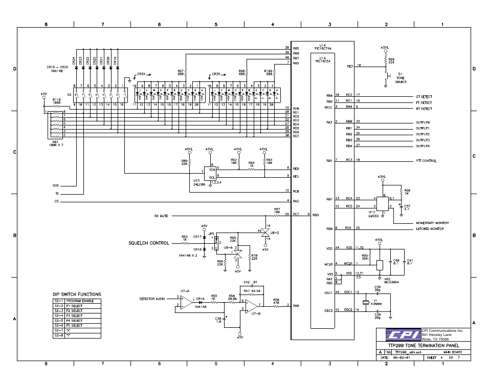CPI Communications TTP216 Series User Manual | Page 19 / 25