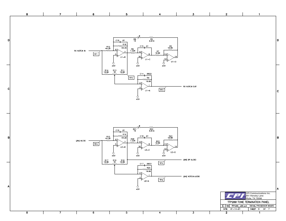 CPI Communications TTP216 Series User Manual | Page 21 / 25