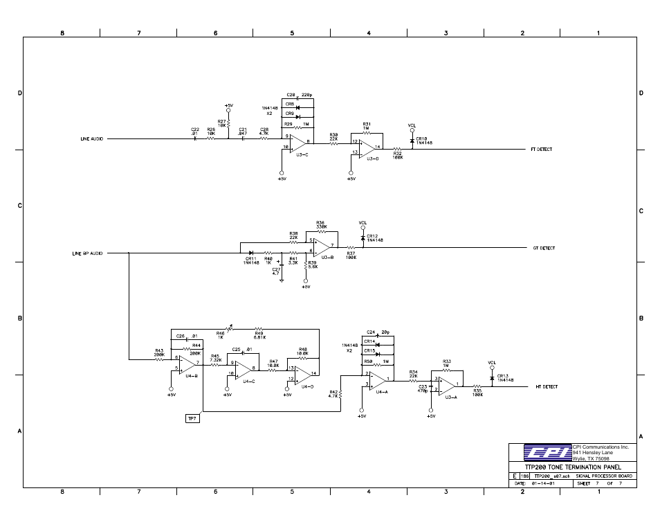 CPI Communications TTP216 Series User Manual | Page 22 / 25