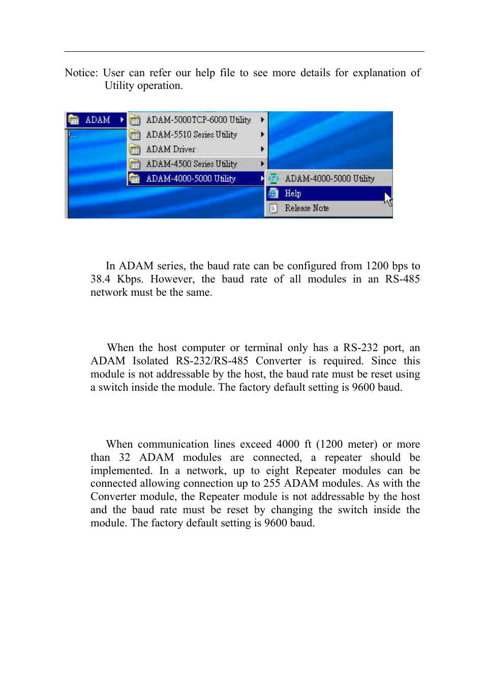 Chapter | Advantech Data Acquisition Modules ADAM 4000 User Manual | Page 15 / 429