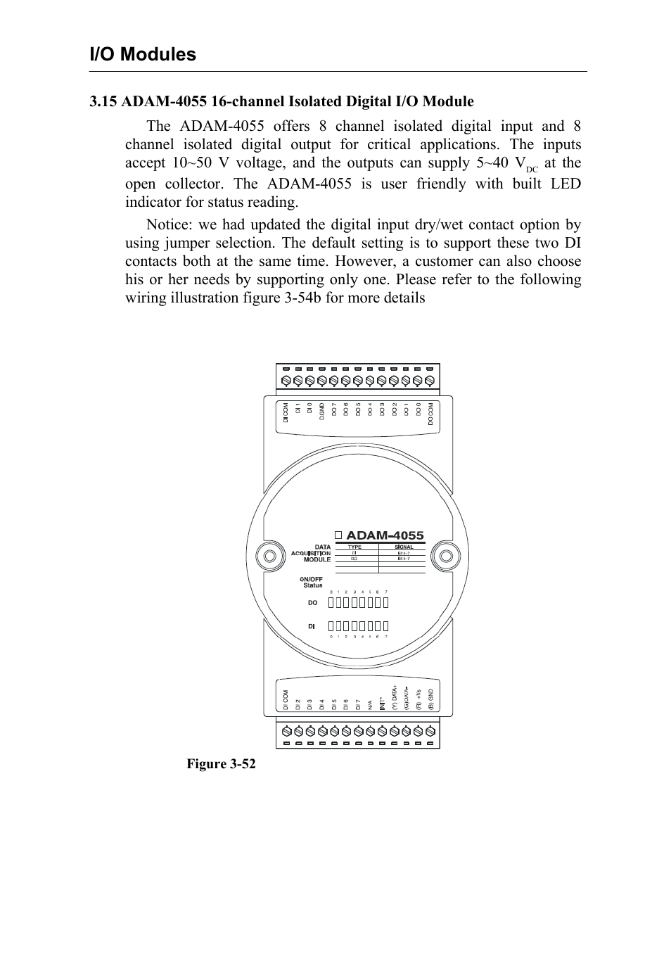 I/o modules | Advantech Data Acquisition Modules ADAM 4000 User Manual | Page 83 / 429