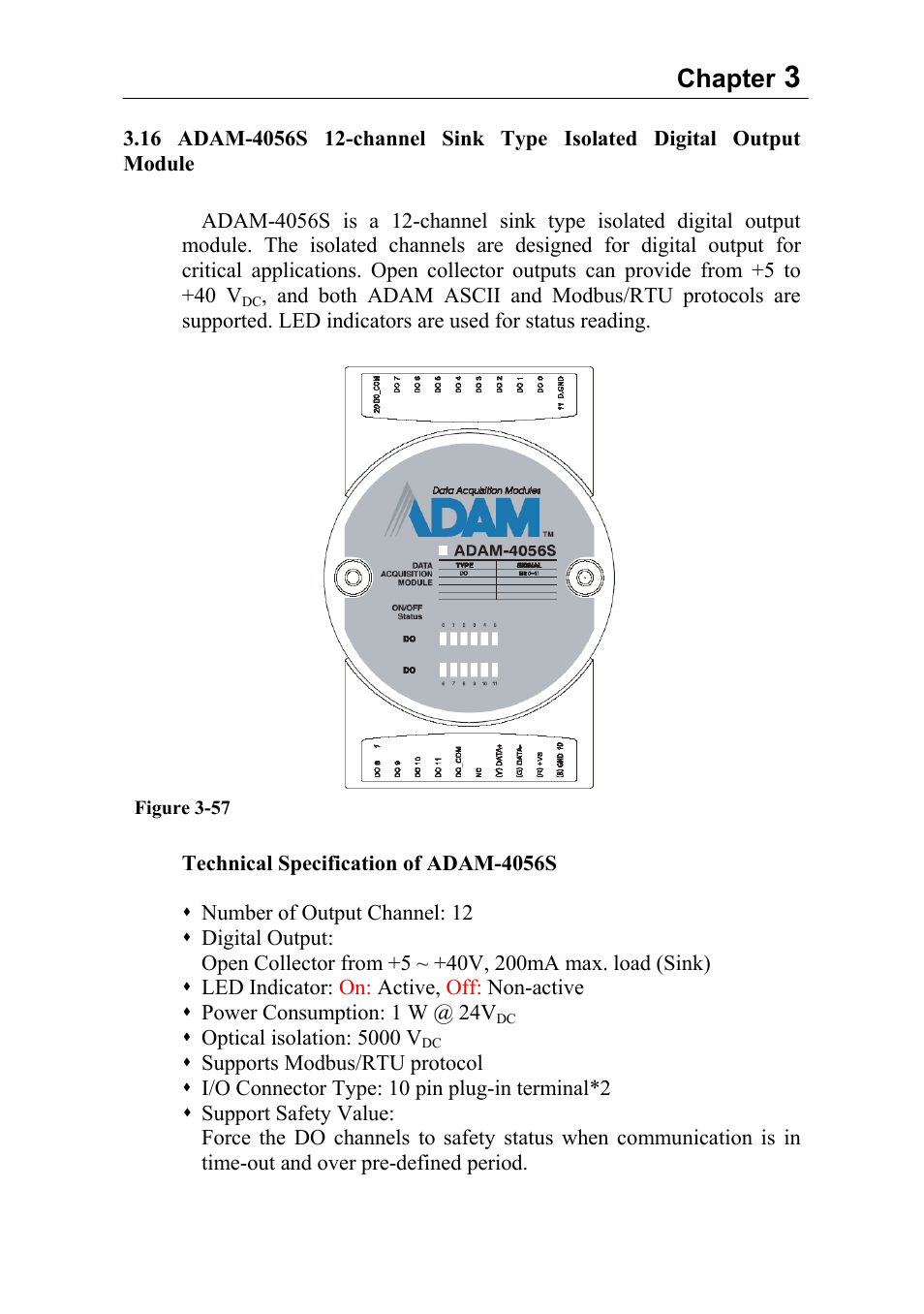 Chapter | Advantech Data Acquisition Modules ADAM 4000 User Manual | Page 88 / 429