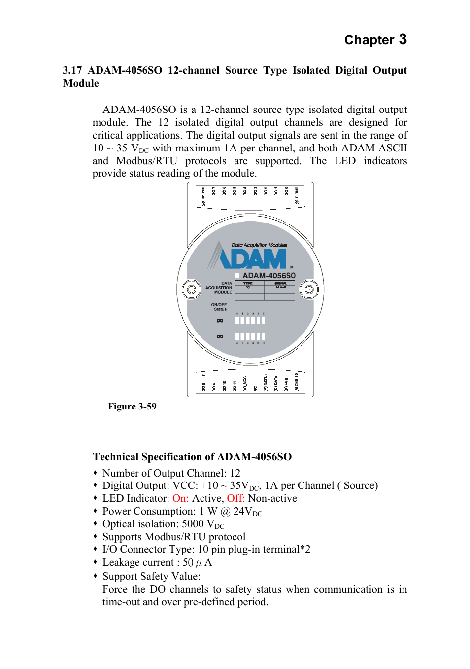 Chapter | Advantech Data Acquisition Modules ADAM 4000 User Manual | Page 90 / 429