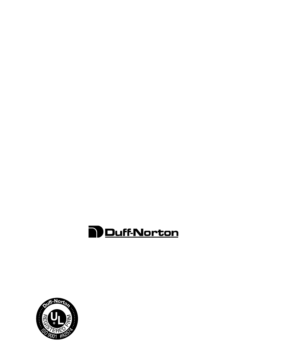 Duff-Norton Machine Screw Rotating 500lb - 1 Ton User Manual | Page 12 / 12