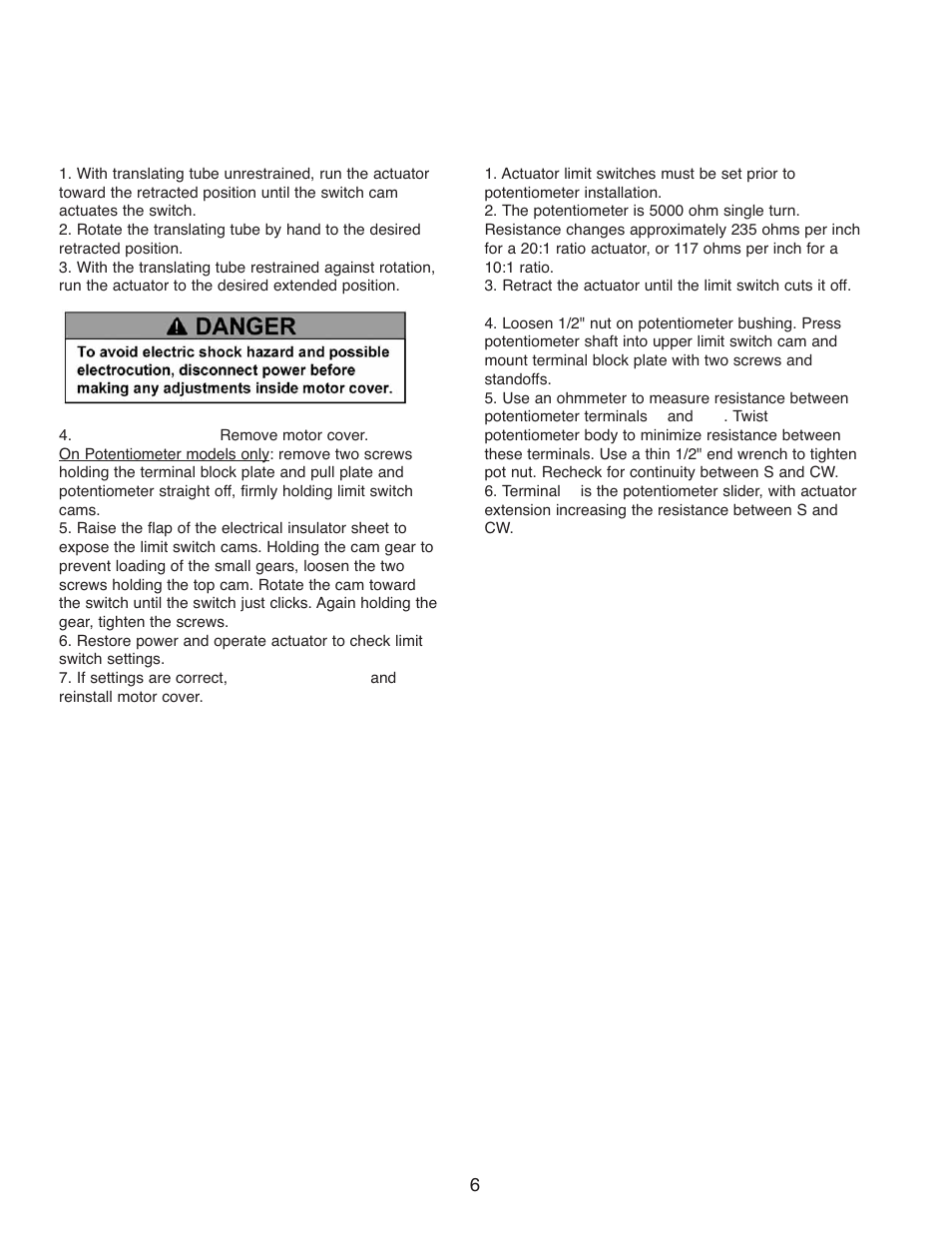 Duff-Norton EM1050-200 (TAP) User Manual | Page 6 / 12