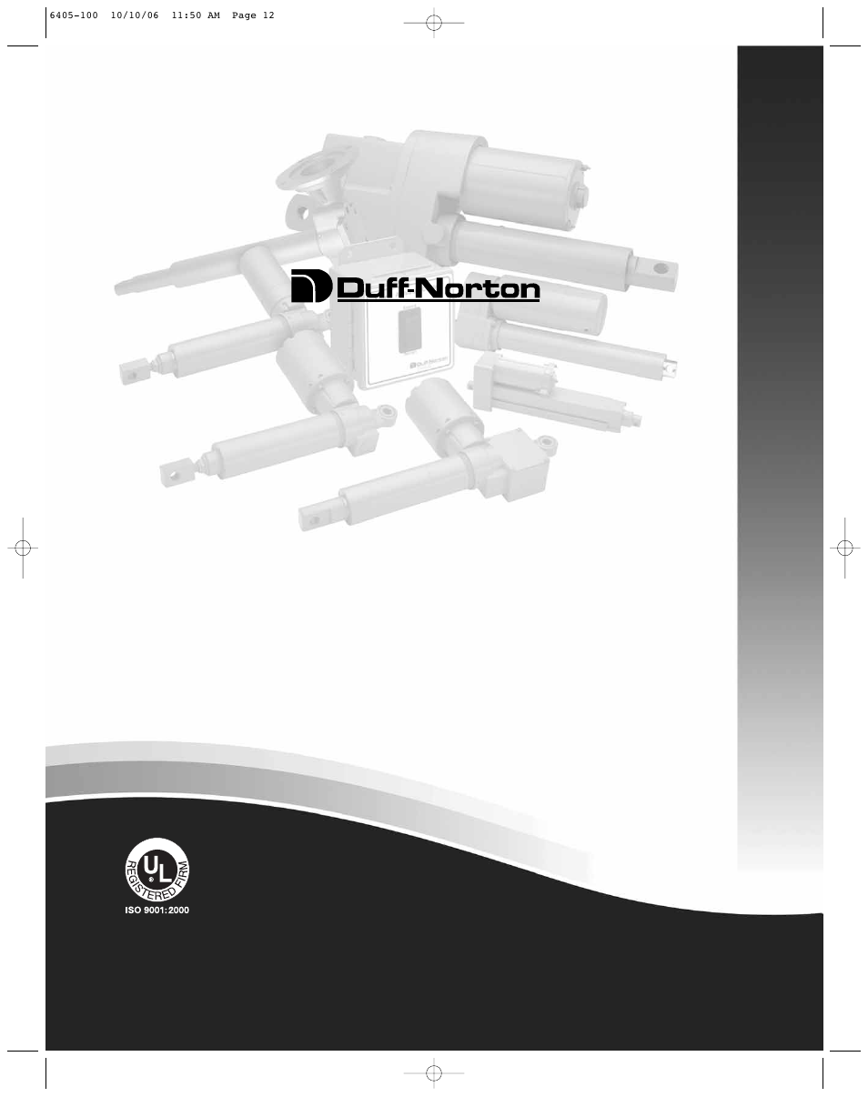 Duff-Norton SK6405-100 User Manual | Page 12 / 12