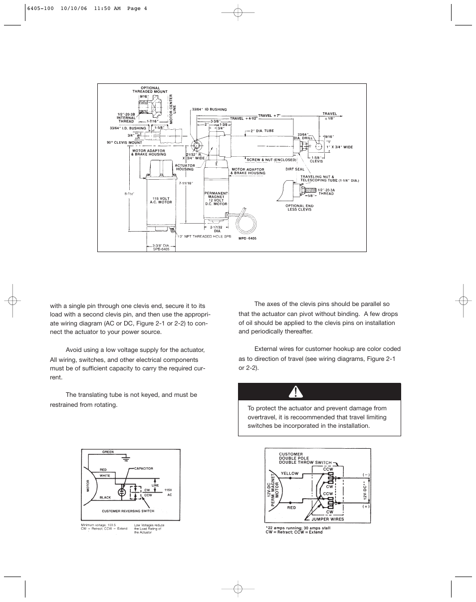 Caution | Duff-Norton SK6405-100 User Manual | Page 4 / 12