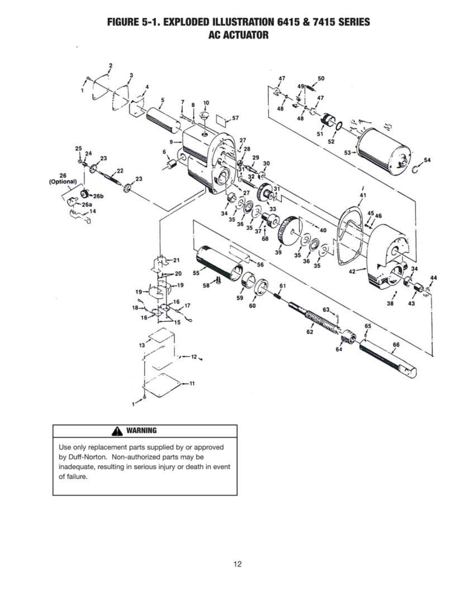 Duff-Norton SK6415-200 (SPA Series AC) User Manual | Page 12 / 16