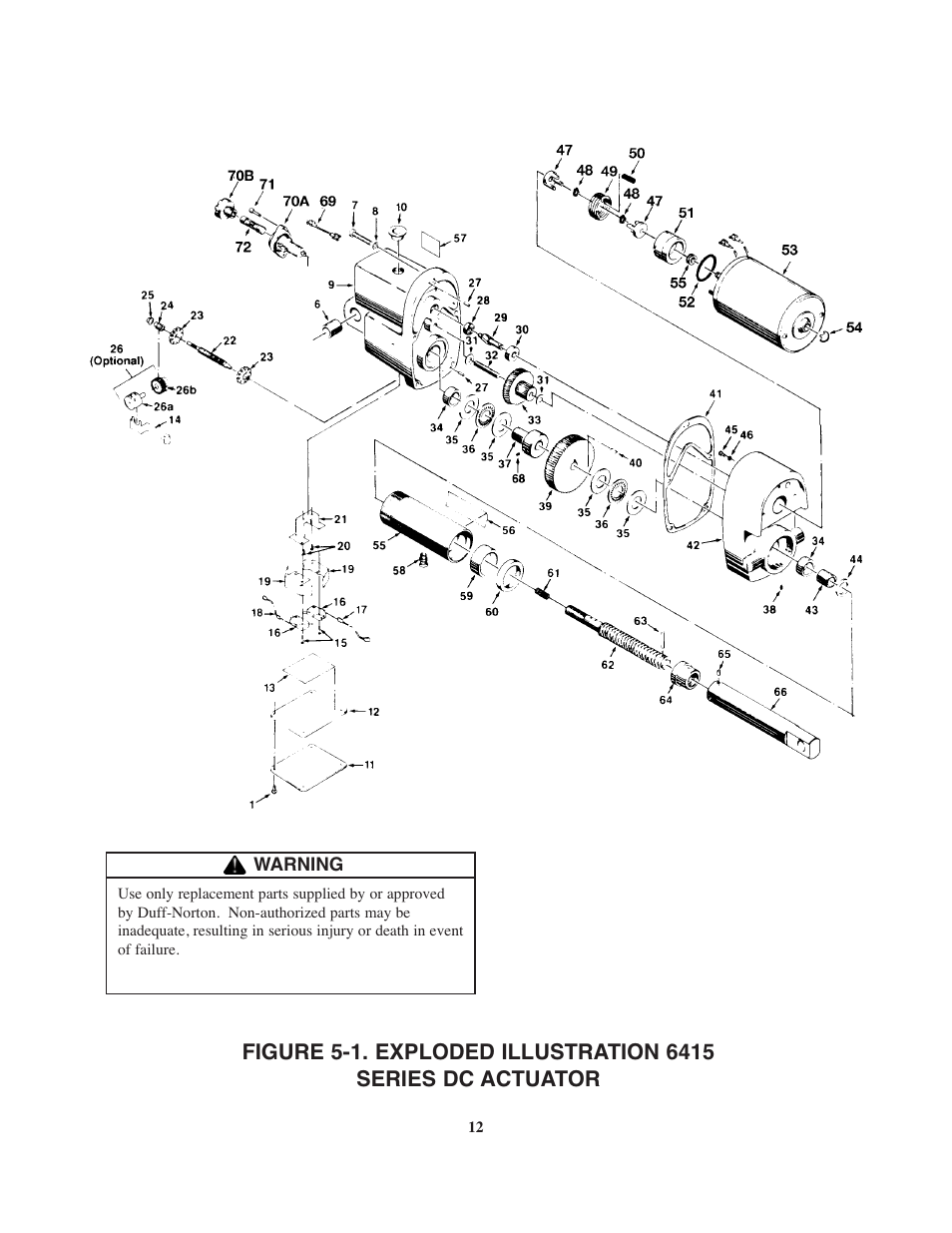 Duff-Norton SK6415-300 (SPA Series DC) User Manual | Page 12 / 16