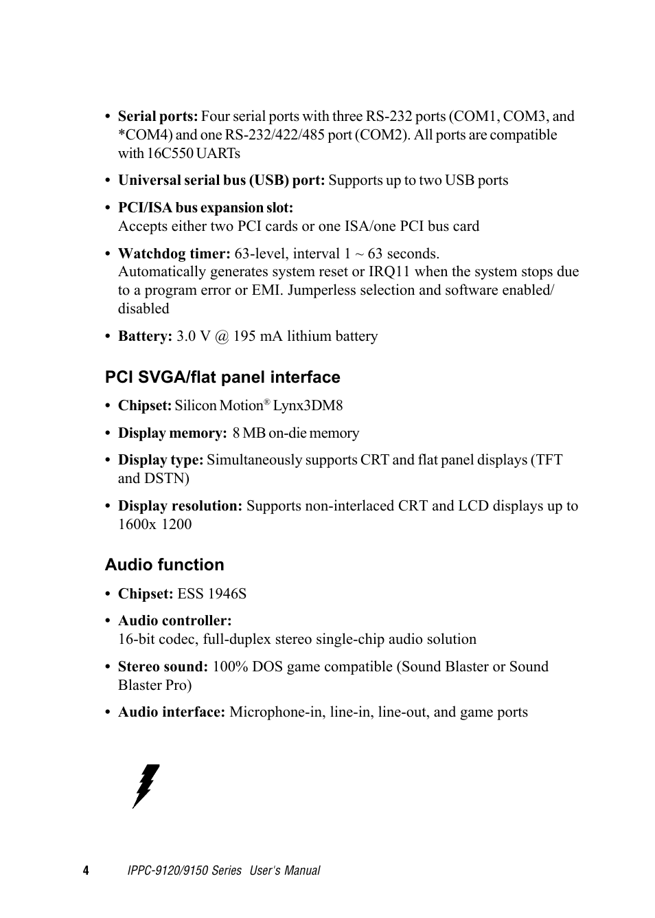Advantech RUGGED PENTIUM IPPC-9120 User Manual | Page 19 / 163