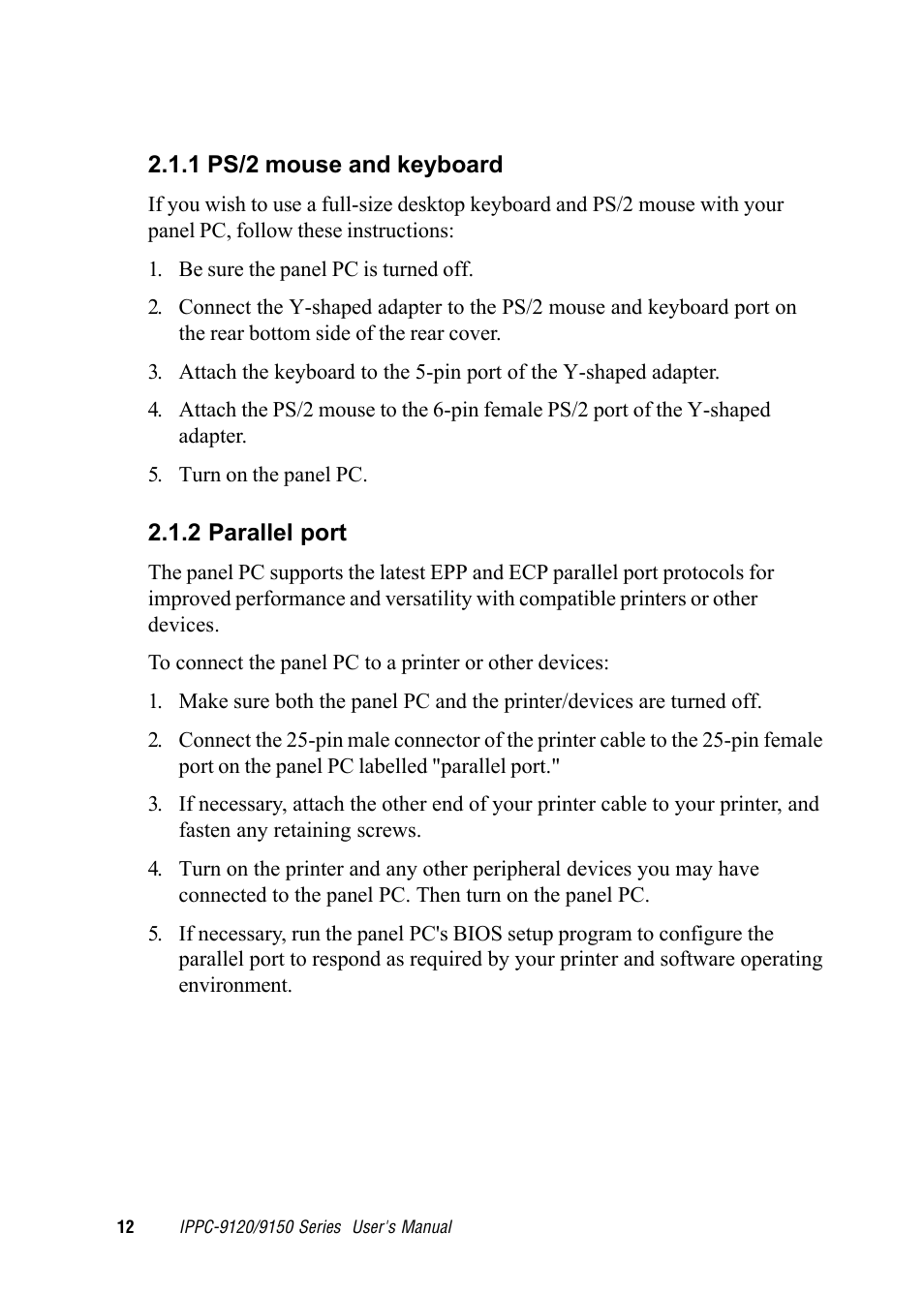 Advantech RUGGED PENTIUM IPPC-9120 User Manual | Page 27 / 163