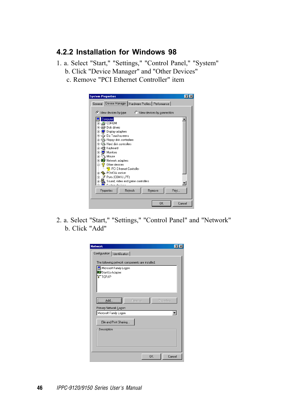 Advantech RUGGED PENTIUM IPPC-9120 User Manual | Page 61 / 163