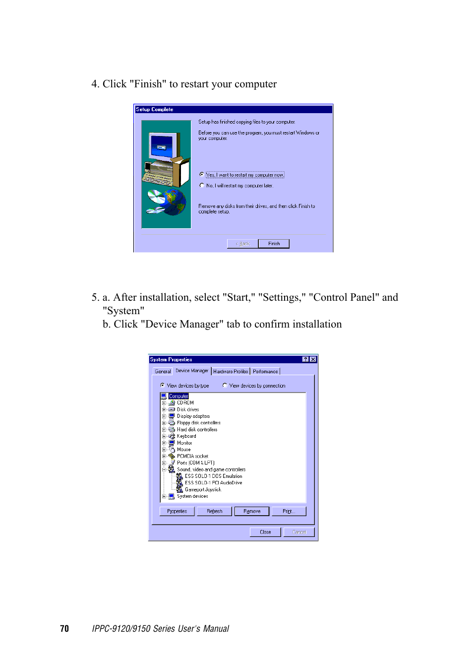 Advantech RUGGED PENTIUM IPPC-9120 User Manual | Page 85 / 163